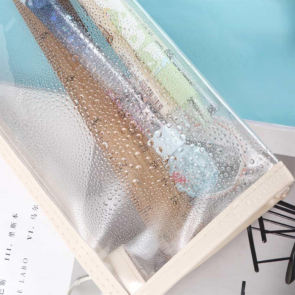 School Office Supply Students Gifts Pencil Case Zipper Pen Pouch Transparent Pencil Bag Storage Bag