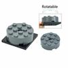 6Pcs/3Sets MOC Scene Building Blocks Compatible Small Particles 4X4 Round Plate Building Blocks Turntable