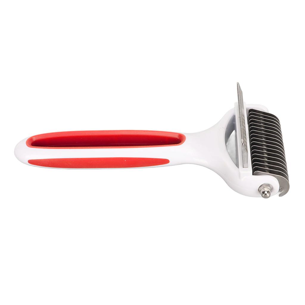 Pet Deshedding Brush 2 in 1 Deshedding Tool and Dematting Undercoat Rake Comb Removing Knots Pet Brush for Cats Dogs