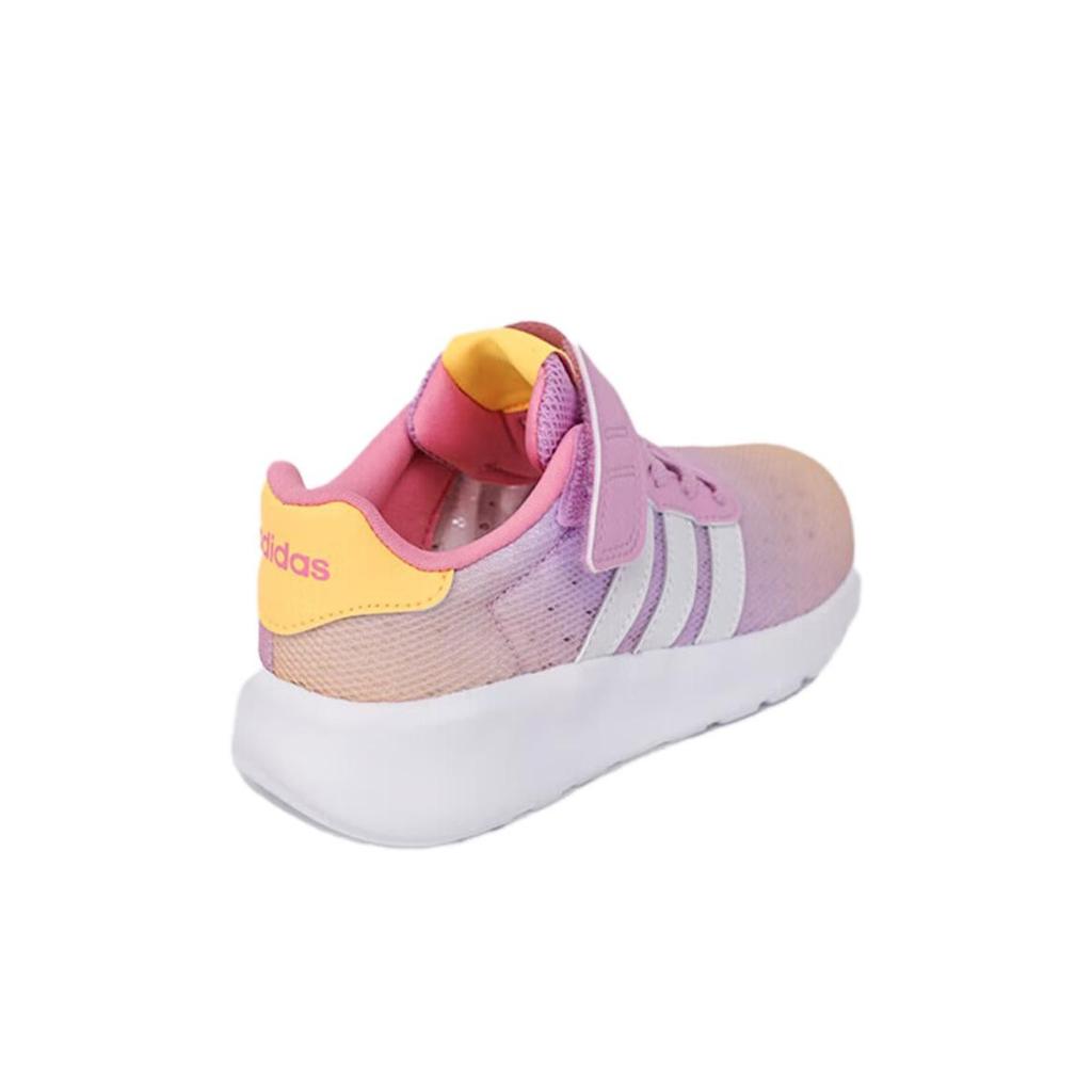 Adidas Neo Lite Racer 3.0 Comfortable Versatile Non-Slip Durable Low-Top Casual Shoes Kids Sneakers Pink White ID3398