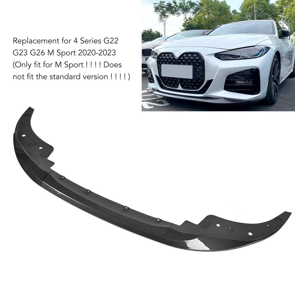 3PCS Front Bumper Splitter Lip Spoiler Replacement For 4 Series 2 3 6 M Sport 2020‑2023