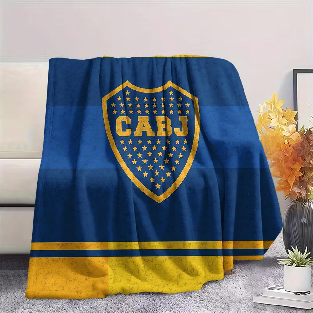 Club Atletico Boca Juniors Flannel Blanket, High quality Comfortable for All Seasons, Home Decor, Warmth and Comfort