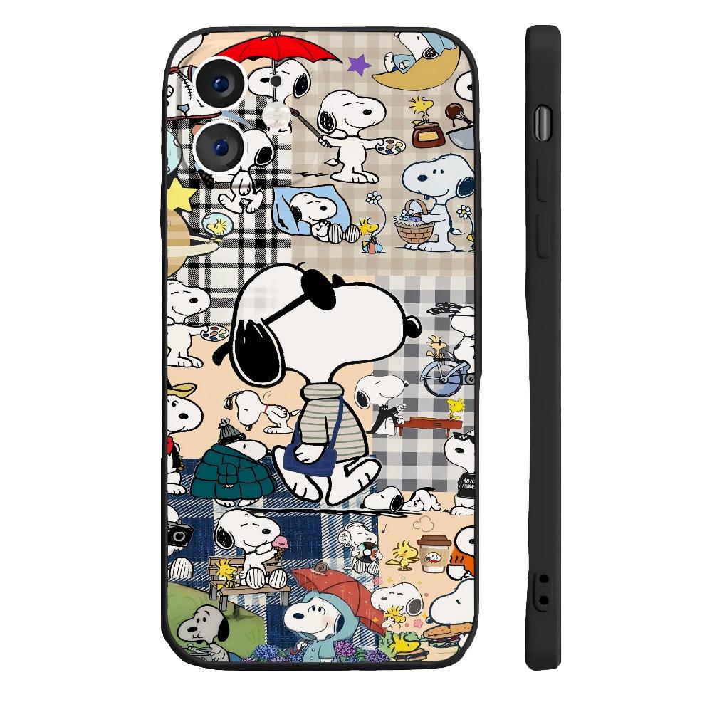 

Anime S-Snoopile-s Phone Case Silicone Soft For IPhone 16 15 14 13 12 11 Plus Pro Max Plus For IPHONE X