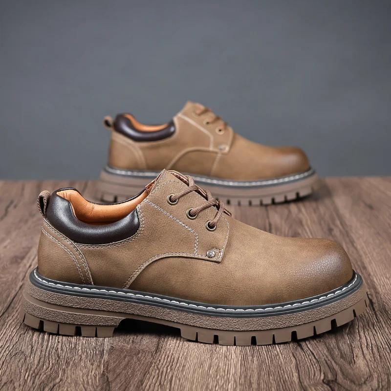 

2024 кожаные рабочие спортивные мужские ботинки, увеличивающие рост, 6/8 см, повседневные и модные мужские дышащие ботинки для активного отдыха 44 хаки