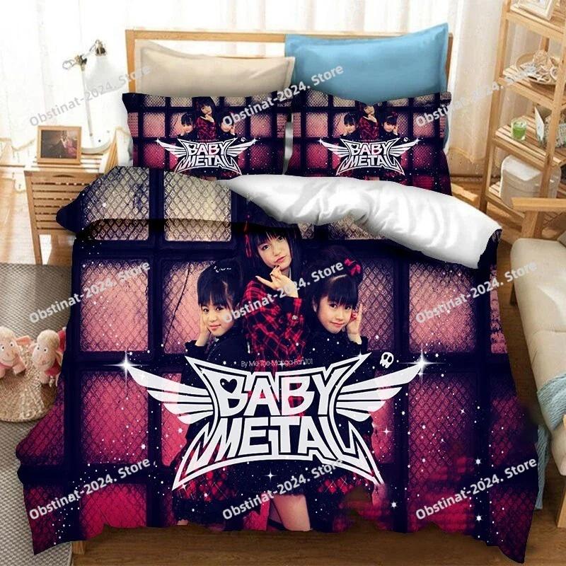 3d Printing BABYMETAL Rock Band Bedding Set Boys Girls Twin Queen Size Duvet Cover Pillowcase Bed Kids Adult Home Textiles
