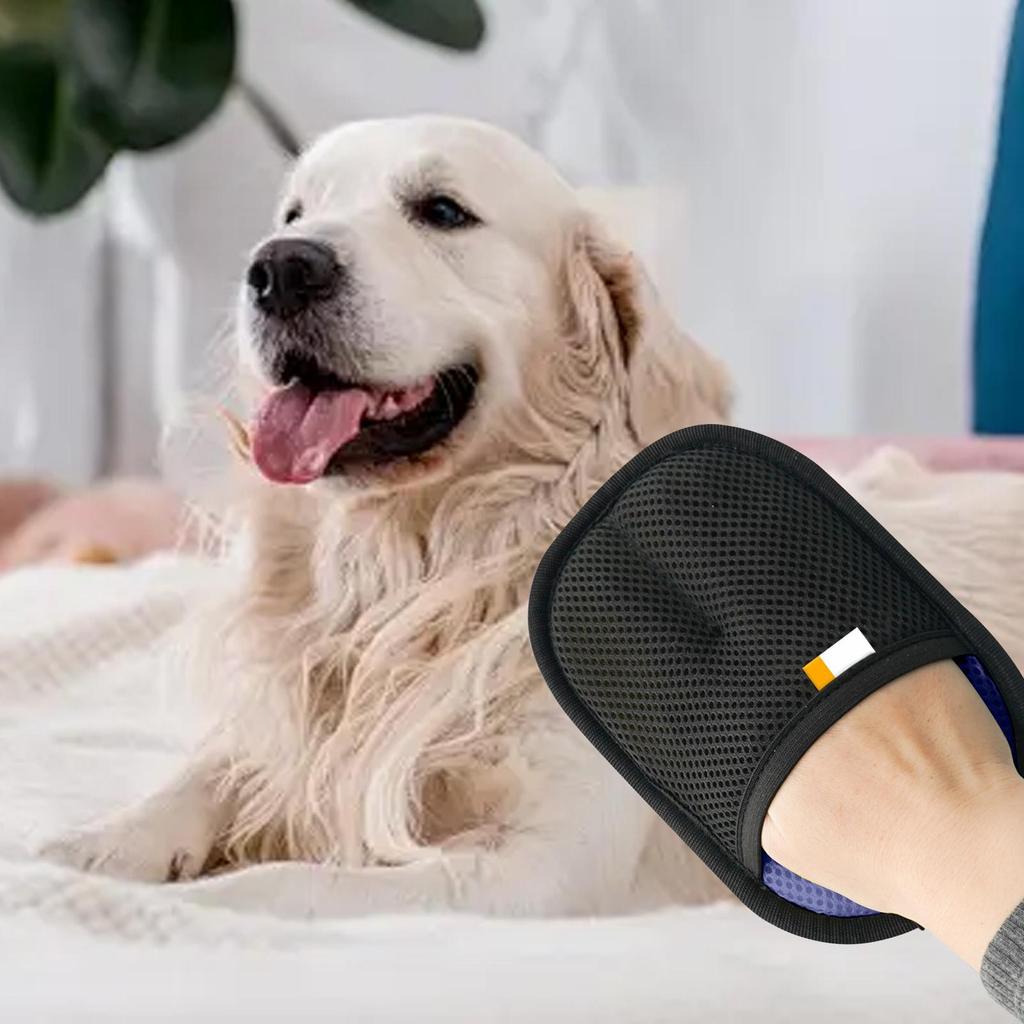 Static Pet Hair Removal Gloves - Grooming & Deshedding Gloves for Dog Cat Hair Removal on Sofa Carpet Clothes