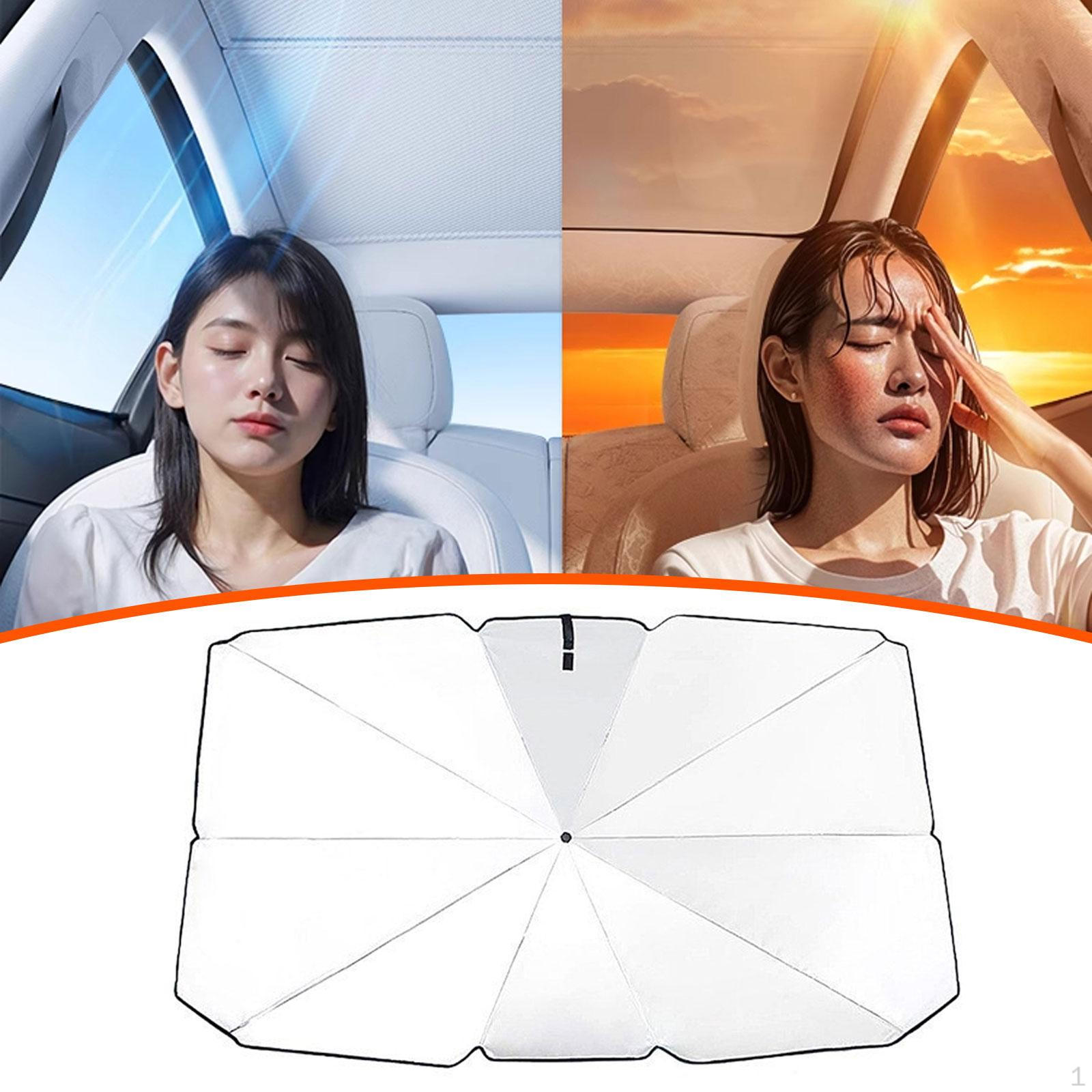 Windshield Sunshades Umbrella Sun Protection Sturdy Lightweight Automobile Accessory Front Window