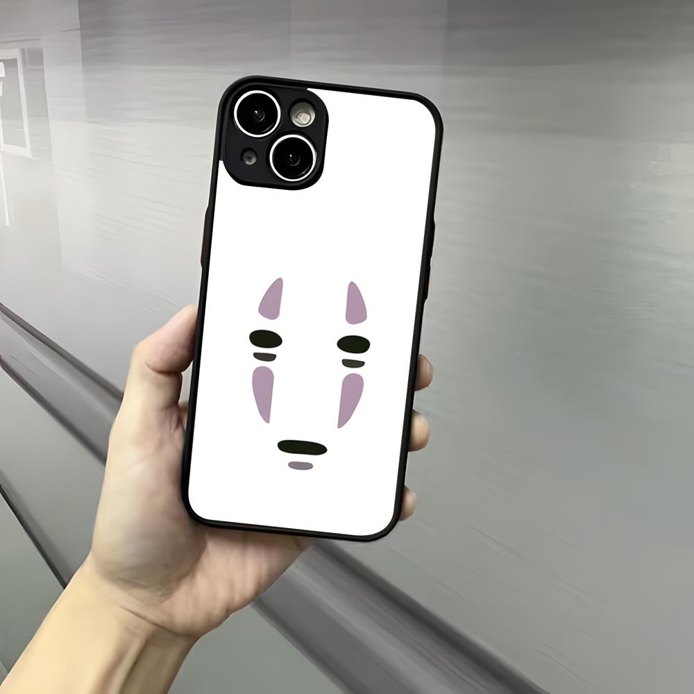 Cartoon H-Hayao M-Miyazaki Phone Case For Iphone 17 16 15 14 13 12 Pro Max Xr Air Plus Skin Feel Black Hard Shell Cover