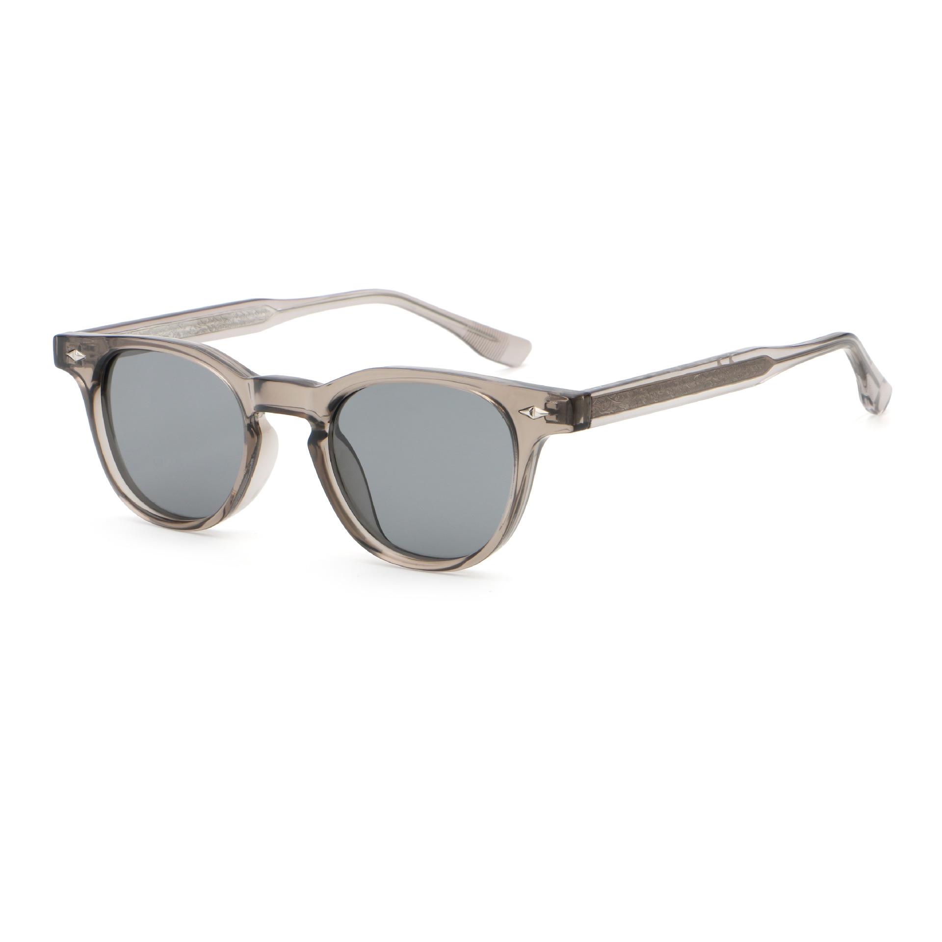 New European & American Retro Rivet High-End Polarized Street Style Sunglasses