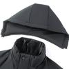 Men's 3-in-1 Detachable Liner Mid-Length Hooded Winter Down Jacket