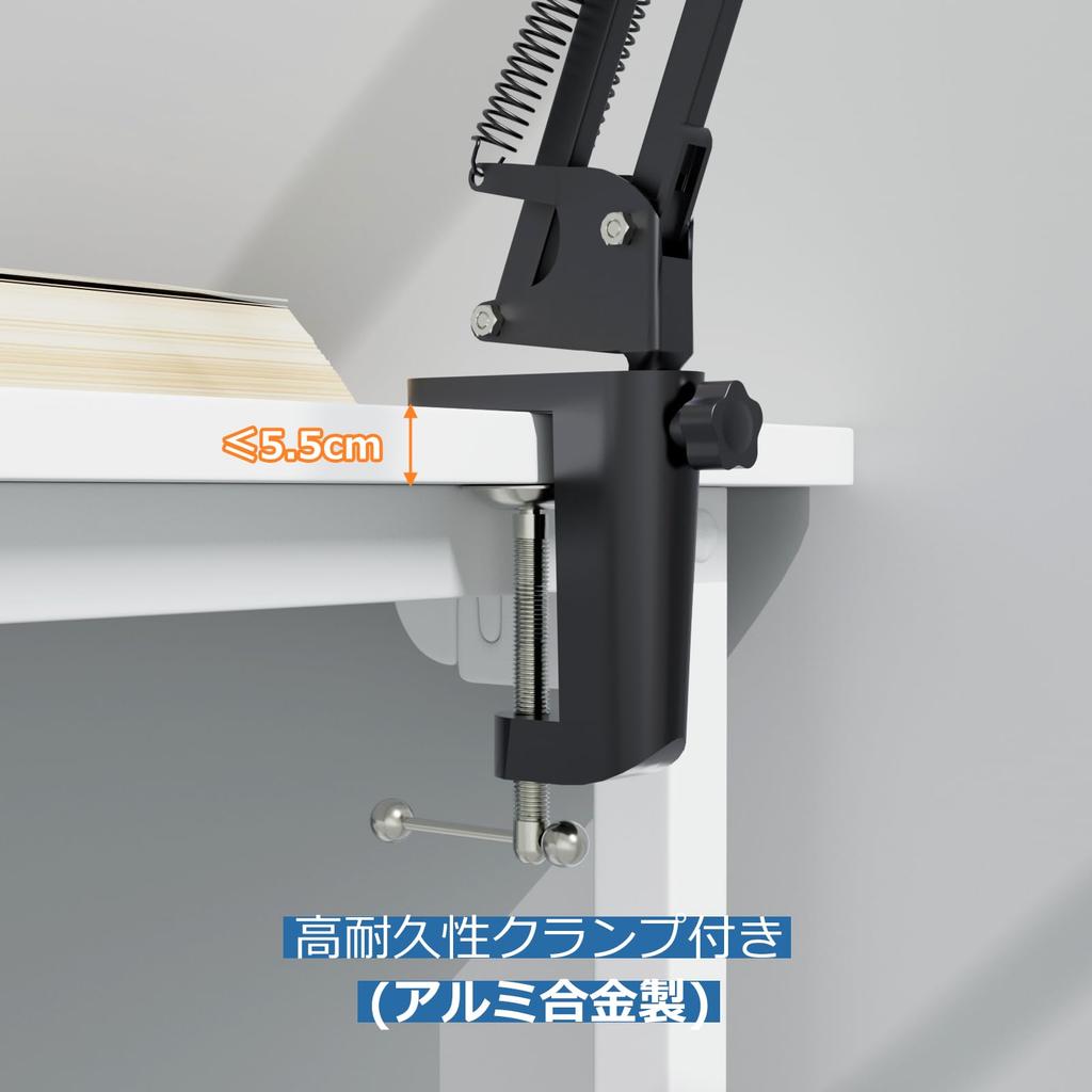 Lepro LED Desk Light with Clamp, Stand, and Swing, E26 Base (Bulb Sold Separately) [Eye-Friendly, LED Bulb, Smart Bulb, Plant Grow Light Compatible,