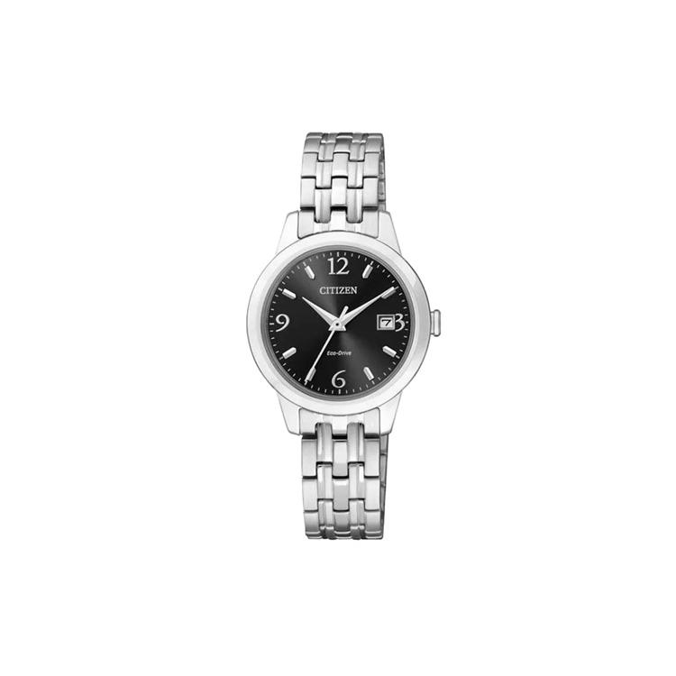 CITIZEN 50m Water Resistant Light Powered Quartz Movement Stainless Steel Watchband Watch EW2230-56E