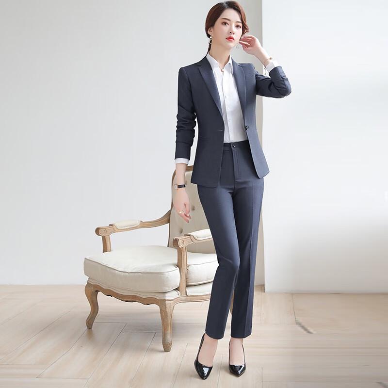 Women's Long-Sleeved Business Suit Set