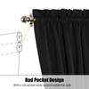 2 Panel French Door Curtains With Rod Pocket Tieback Indoor Sun Blocking Privacy Grommet Curtains Thermal Blackout