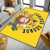 cartoon funny art monkey C-Curious G-George small carpet Rug Home Decor Bedroom Mat Hallway Balcony Entrance Doormat Decoration