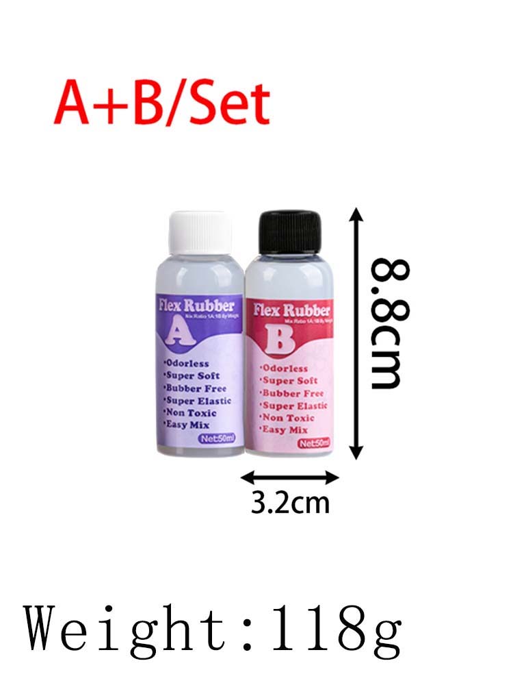 Κόλλα Ρητίνης Εποξειδίου 1:1 AB Squishy Ζελέ Μαλακό Υγρό Καλούπι Σιλικόνης Παιχνίδια Αποσυμπίεσης Δώρα Χειροτεχνίας Παιχνίδι Σφιξίματος 2 Μπουκάλια Κόλλα Ρητίνης