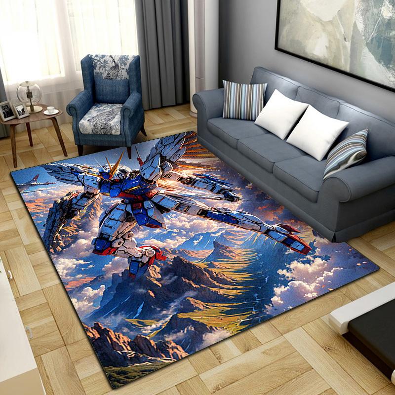 Mobile Suit Gundam Print Rug Living Room Home Fashion Decoration Office Desk Chair Carpet LXR104
