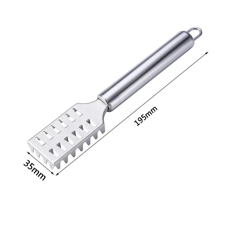 

Fish Skin Brush Scraping Fishing Scale Brush Graters Kitchen Tools Fast Remove Fish Knife Cleaning Peeler Silver Seafood Tools