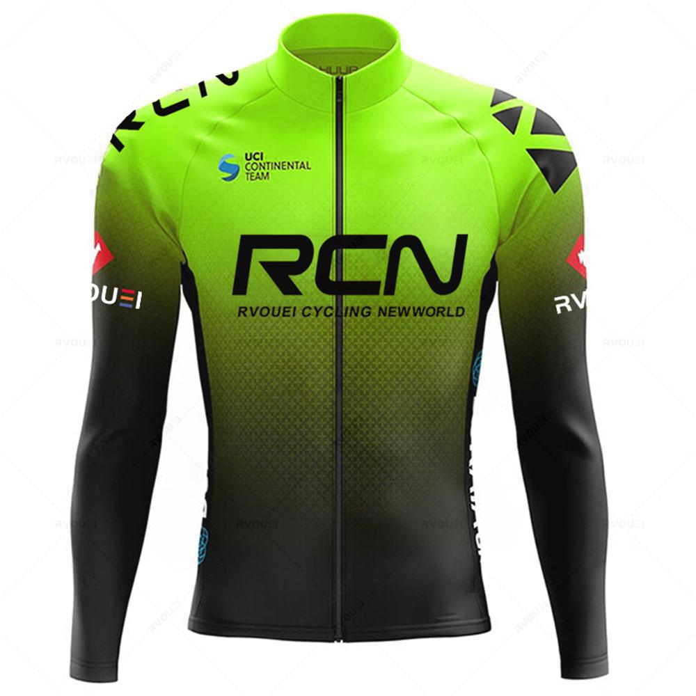 2025 Rcn Autumn Cycling Jersey Set Bicycle Sportwear Suit MTB Uniform Ropa Ciclismo Road Bike Clothing Bicicleta Long Bib Pants