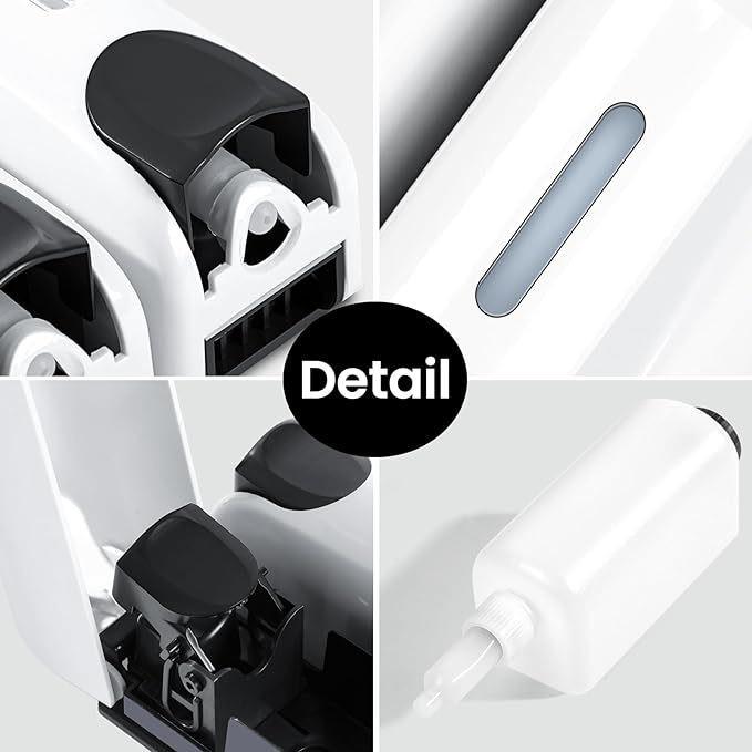 Dual-Head Wall-Mounted Soap & Shampoo Dispenser