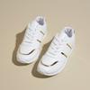 Large size casual breathable sports shoes, new lace-up student little white shoes in summer, color matching and lightweight running shoes