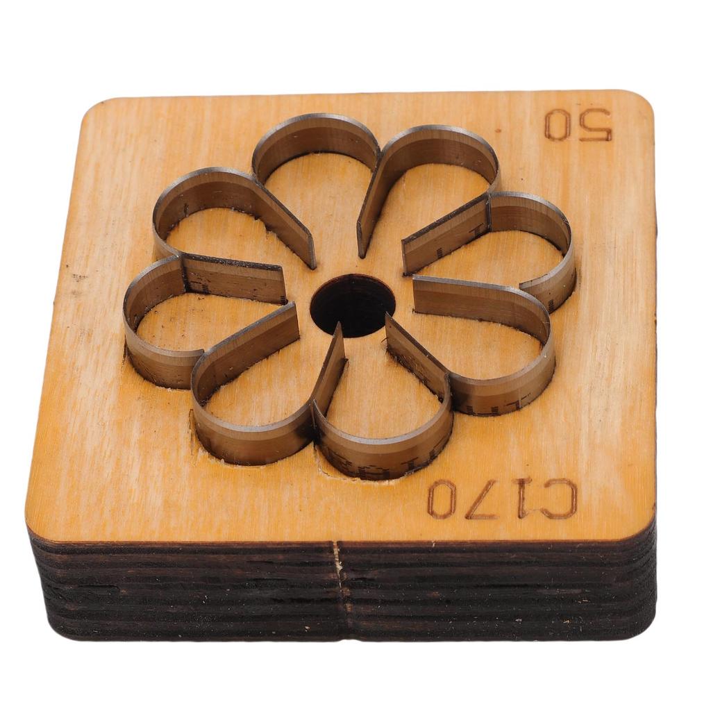 Leather Cutting Die Flower Shaped Metal Leathercraft Paper Art Cutter Punching Mold Crafting Tool