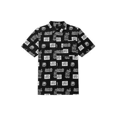 X DUYANAIZI Printed Casual Sport Short Sleeve Shirt Unisex Tops Black VN0A5F44ZHA