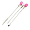 3pcs Stainless Steel Nail Art Stirring Rod Tool Powder Liquid Picking Spoon Crystal Handle Stir Stick for UV Gel Polish