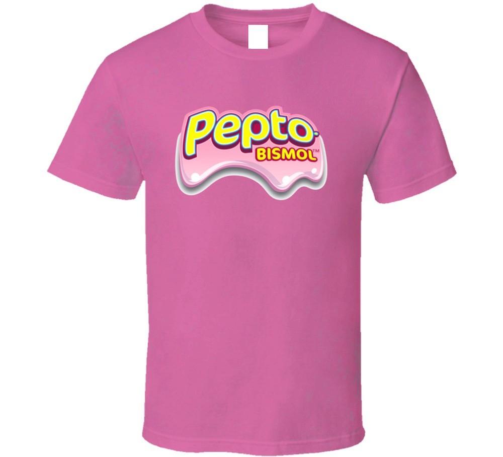 Pepto Bismol Tee Funny Stomach Relief Halloween Costume T Shirt Unisex T-Shirt L