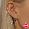 S925 Sterling Silver Bead Pendant Earrings Earrings Accessories Rhombus Zircon Charm Earrings Pendant Earrings