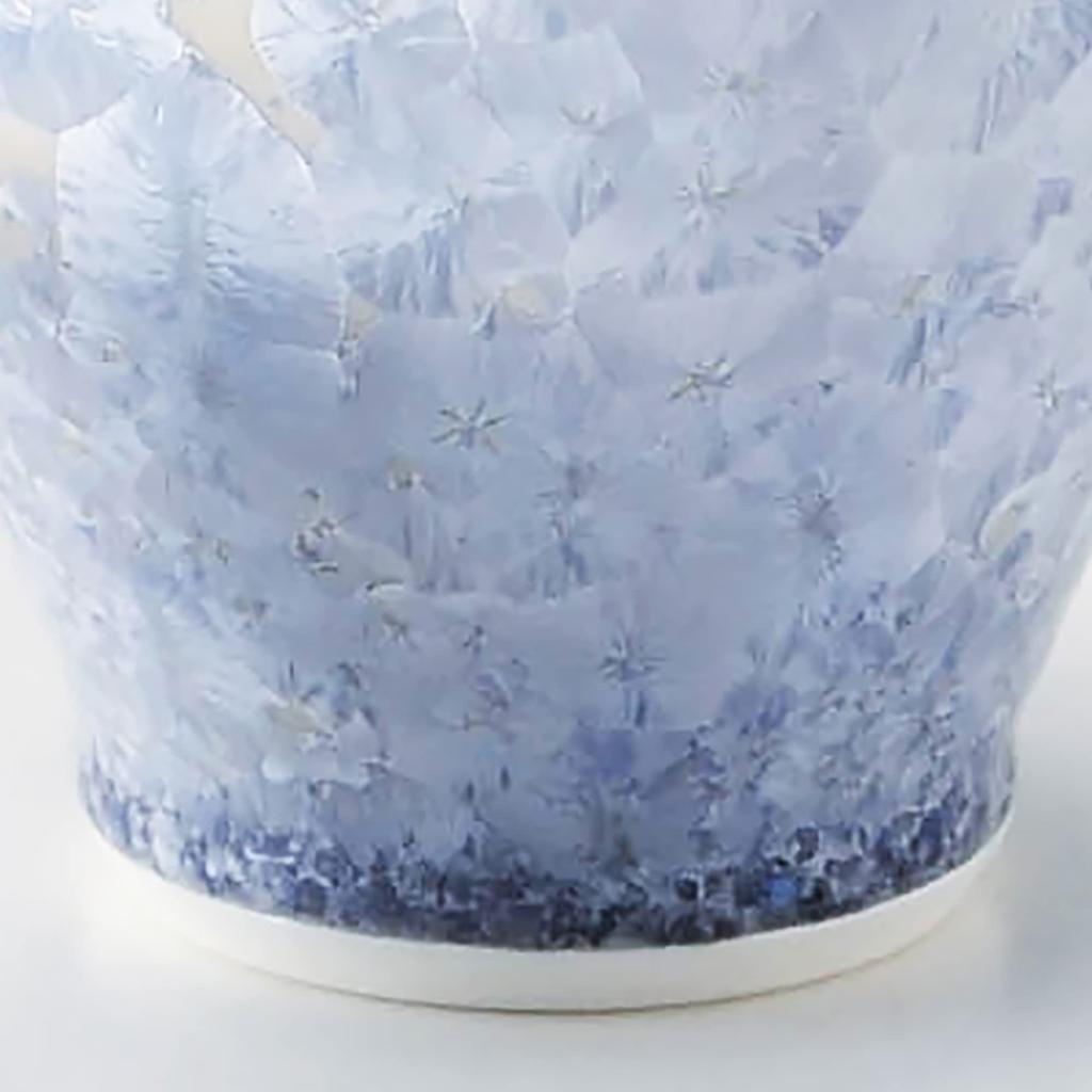 Aito Kyoto Kiyomizu Touan Otaku Sake Flower Crystal Silver KTA835 Ware, Ware, Kiln, Cup, Design, Wisteria,