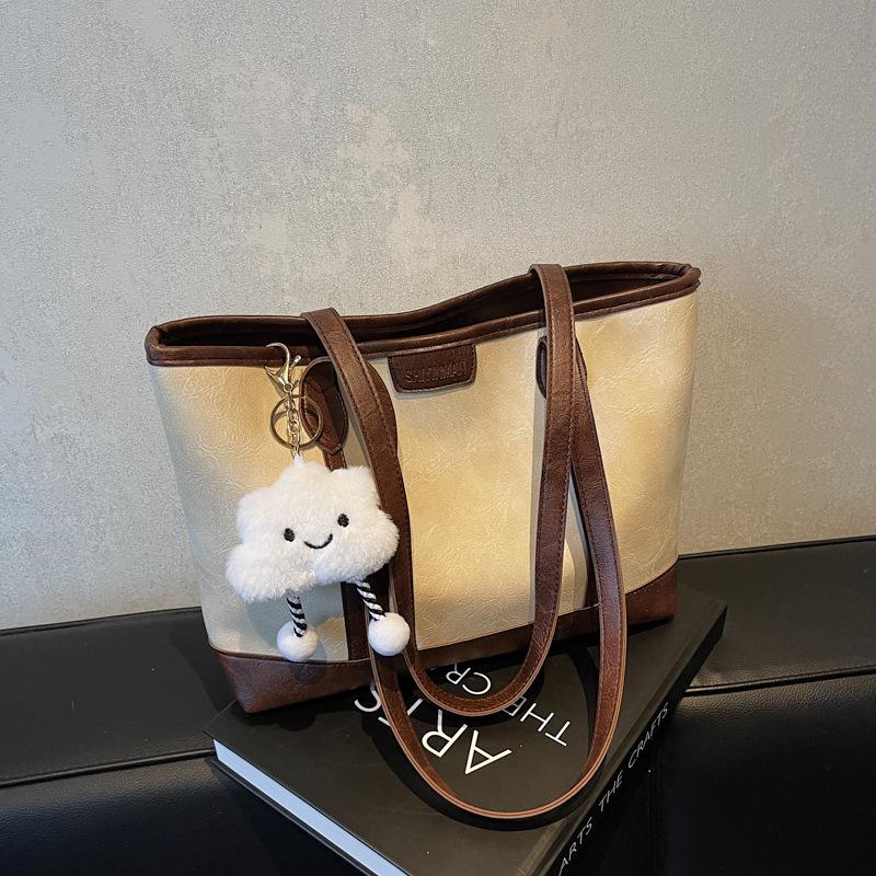 High-end Fashion Shoulder Bag Women's New Popular Retro Texture Commuter Tote Bag Tide