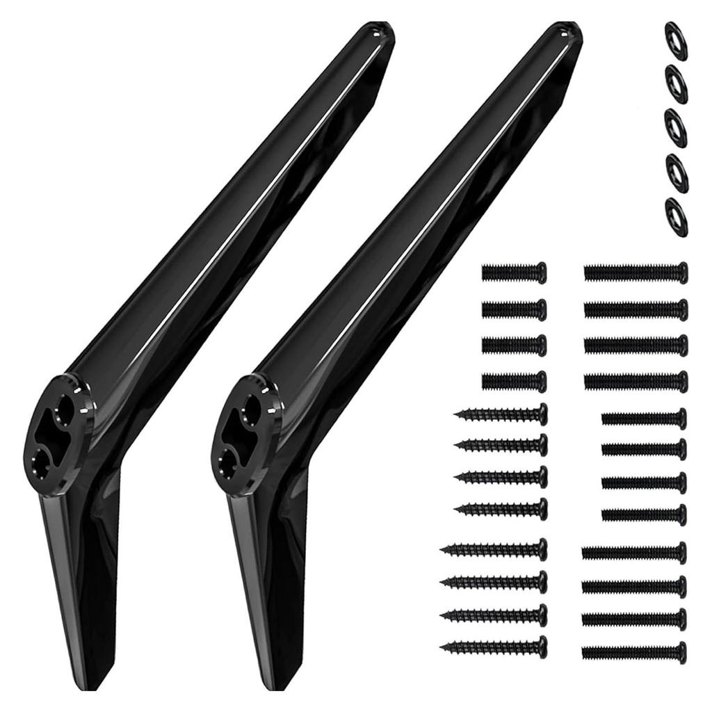 ABS Television Stand Legs Replacement For 28 65 Inch Televisions No Tools Required Secure Mounting System Universal Compatibility