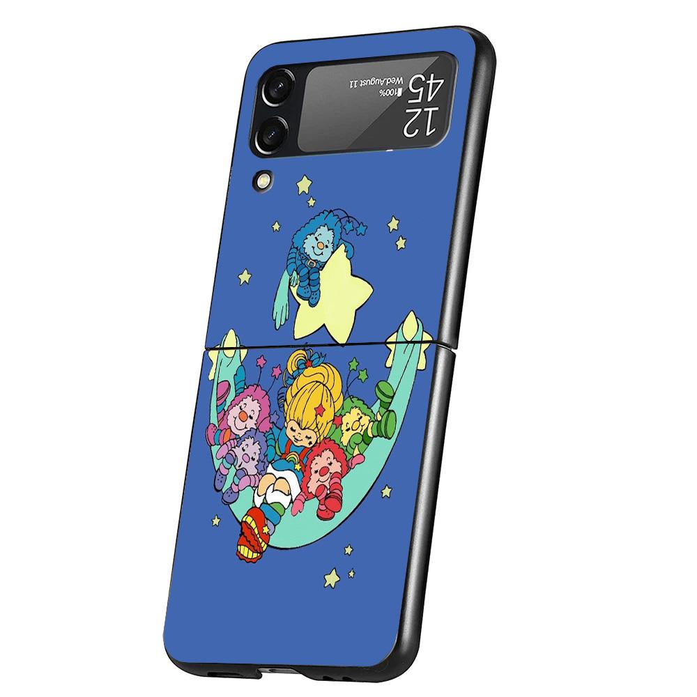 

R-Rainbow Cute Brite Phone Case For Samsung Galaxy Z Flip 7 6 5 4 3 5G Cover ZFlip7 ZFlip6 ZFlip4 ZFlip5 ZFlip3 Coque Fundas Gal Samsung Z Flip 4