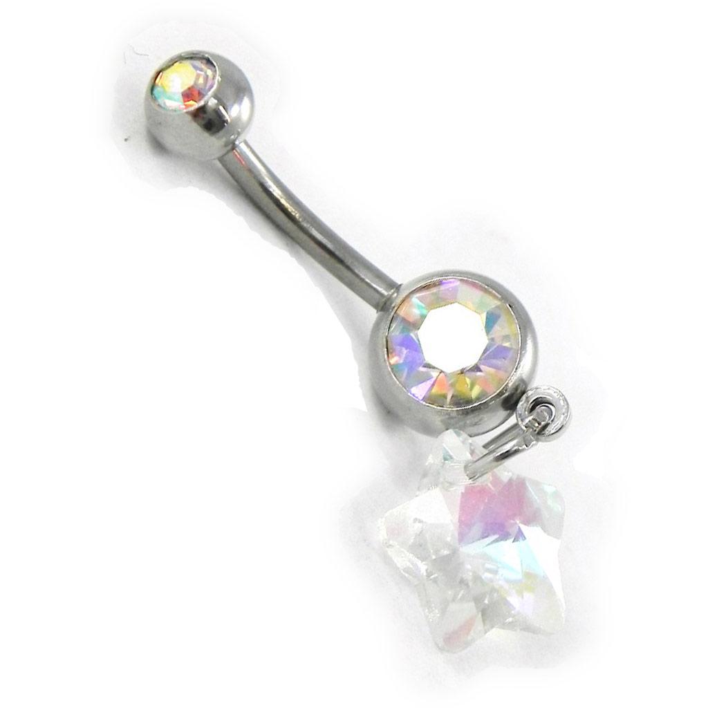 Les Trésors De Lily [H9422] - Body Piercing 'Star' Boreal White