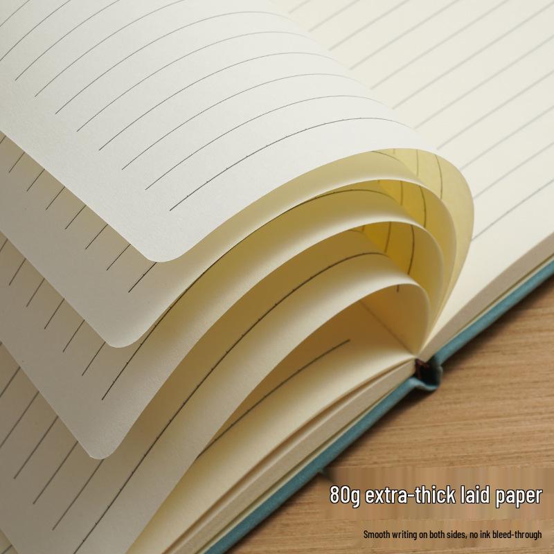 A5 Hardcover PU Strap Notebook - Thickened, Elegant Business Office Diary