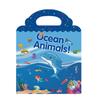Children Cartoon Funny Animal Insect Ocean Learning Cognition Scene Stickers DIY Hand-on Sticker Book Educational Toys