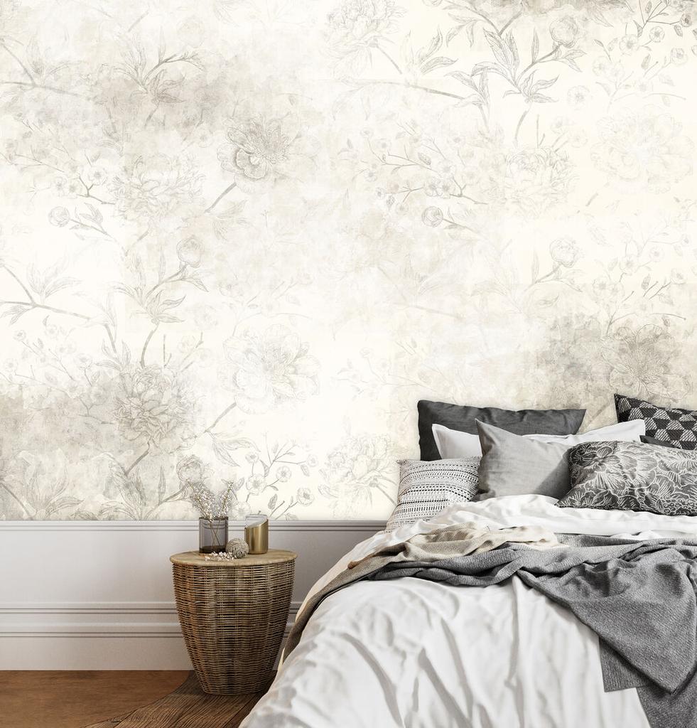 Fototapeta Flizelinowa Premium - 250 X 175 Cm - Styl Rustykalny - Kwiaty