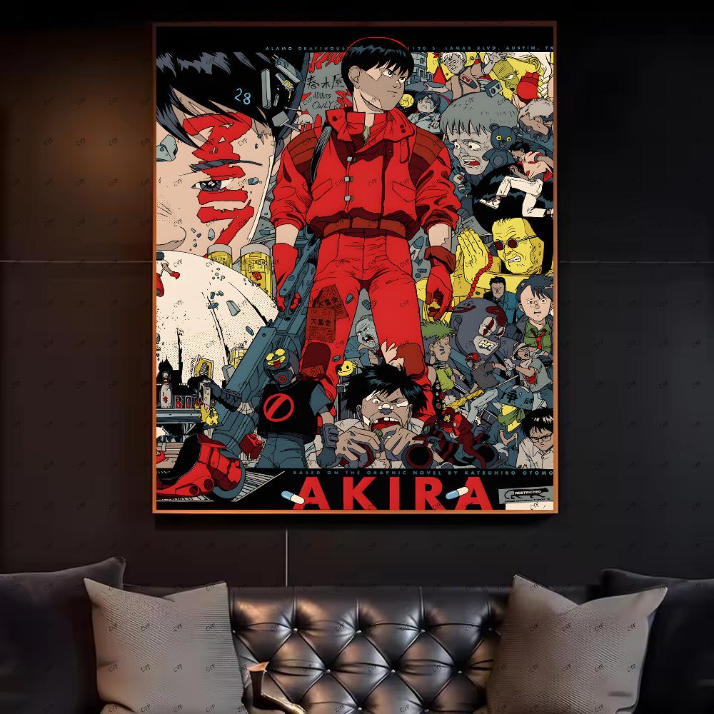 1PC Anime A-Akira Poster HD Art Sticky Wall Waterproof Home Living Room Bedroom Bar Aesthetic Decoration