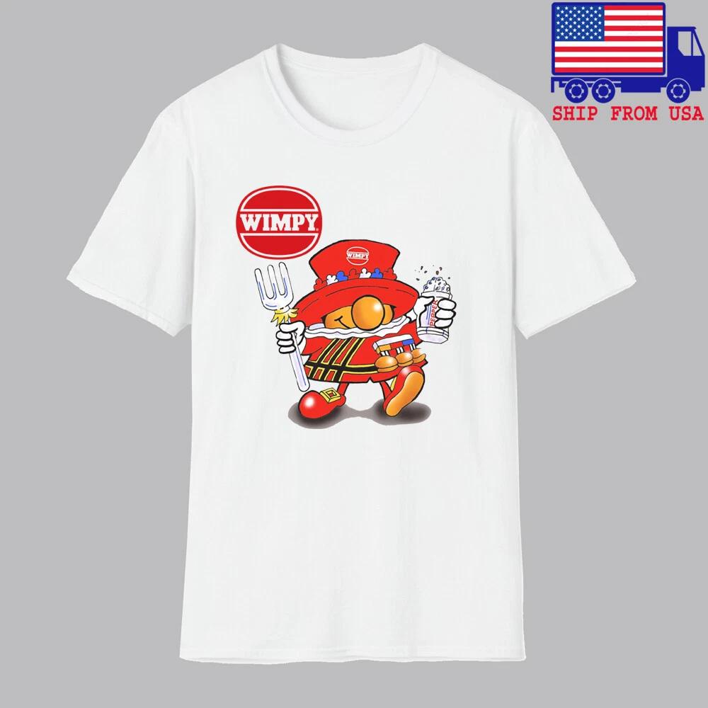 MR. WIMPY Restaurant Men s White Size S-5XL 2XL