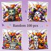 100Pcs Halloween Self Adhesive Treat Bags With Cute Spooky Prints For Packing Candies Cookies Halloween Party Favors