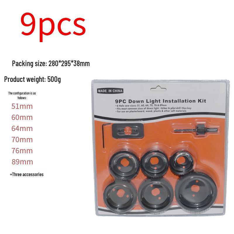 Woodworking Hole Saw Set for Drilling Gypsum Board and Plastic