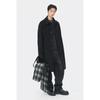 CuStomellow Men S Black caShmere Blended Balmacaan Coat Cwcaw25611bkx