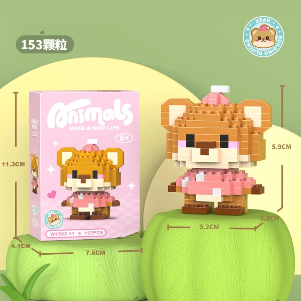 Adults Animals Micro Particle Building Blocks Toy for Children 6 to 12 Years Old Boy Birthday Gift Dog Cat Mini Bricks Girl Toys