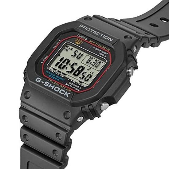 Casio G-Shock 5600 Series Mens Waterproof Radio Solar Digital Black GW-M5610U-1 GW-M5610-1 Continuous Model Number Parallel Import