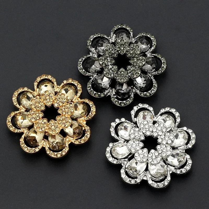 1pcs Metal Buttons For Women White Shirts Decorative Clothing Diy Crafts Supplies Garments Sewing Accessories