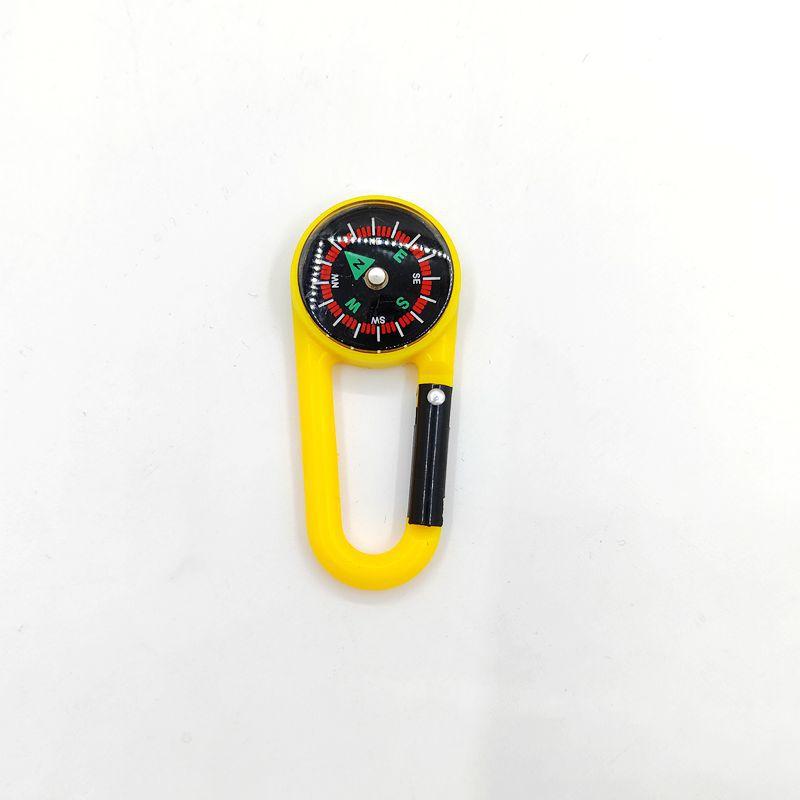 Outdoor Carabiner with Compass Portable Backpack Hook Multifunctional Camping Hiking Survival Key Ring Accessory