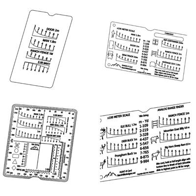 Long Ranges Shootings Tool Multifunctional Professional Drawing Rulers for Quick and Accurate Outdoor Measurements