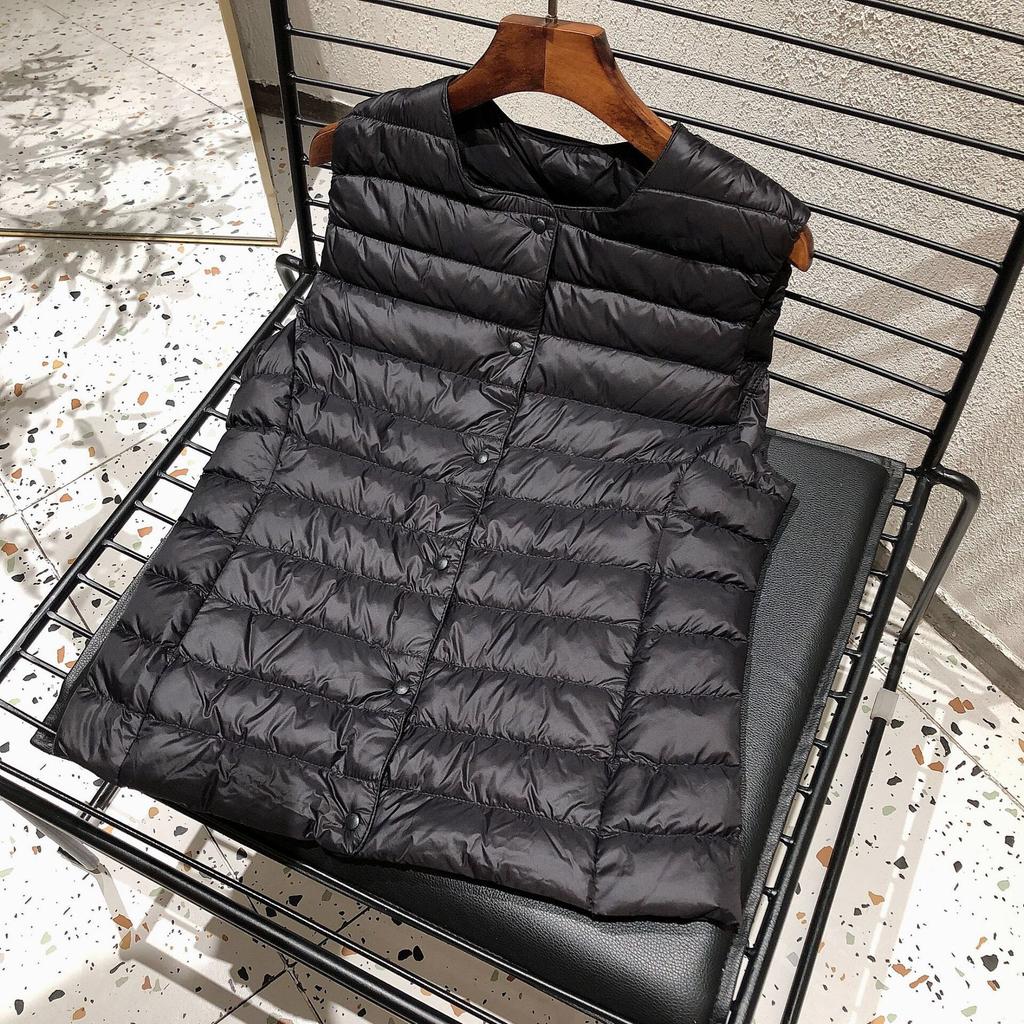 Women Sleeveless Puffer Jacket Spring Winter Female Ultra Lightweight Packable Warm Down Liner Vest