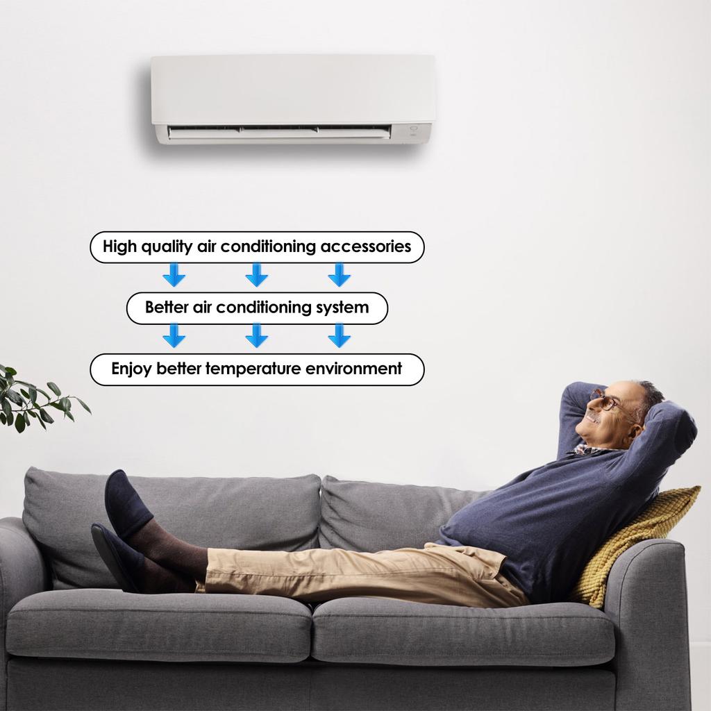 10/16ft Air Conditioner Drain Hose 3/5 inch Portable AC Drain Hose Connector Replacement for Universal Mini-Split Unit